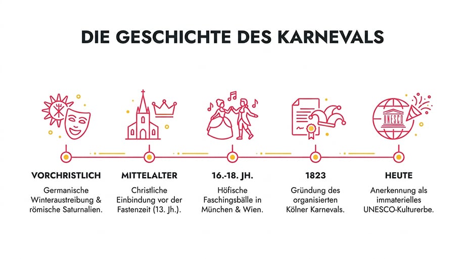 Infografik: Die Geschichte des Karnevals