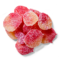 Gezuckerte Fruchtgummis